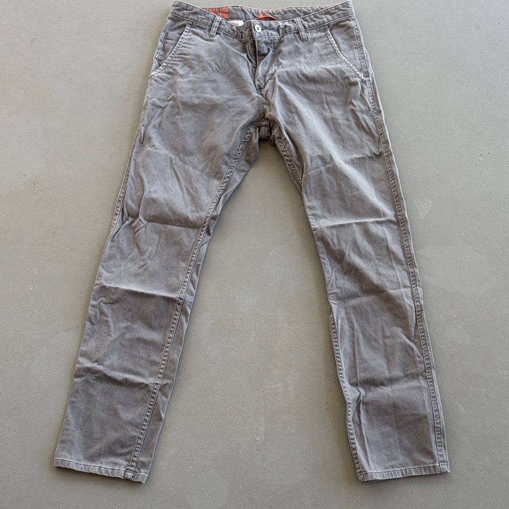 Dockers Gray Alpha Skinny Men's Pants Size 33x34